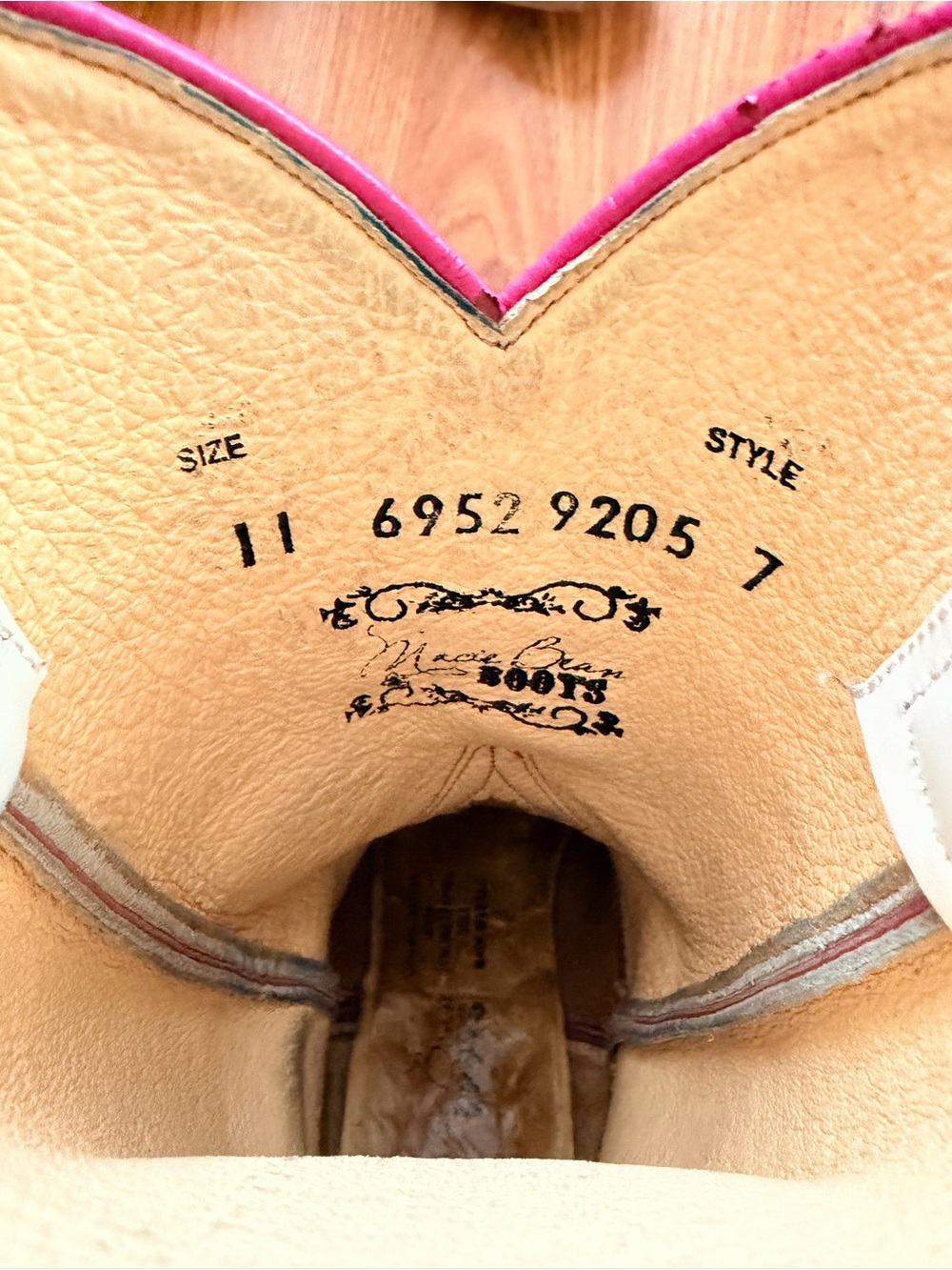 Girls White & Pink Unicorn Embroidered Kids Western Boots - Picture 5 of 6